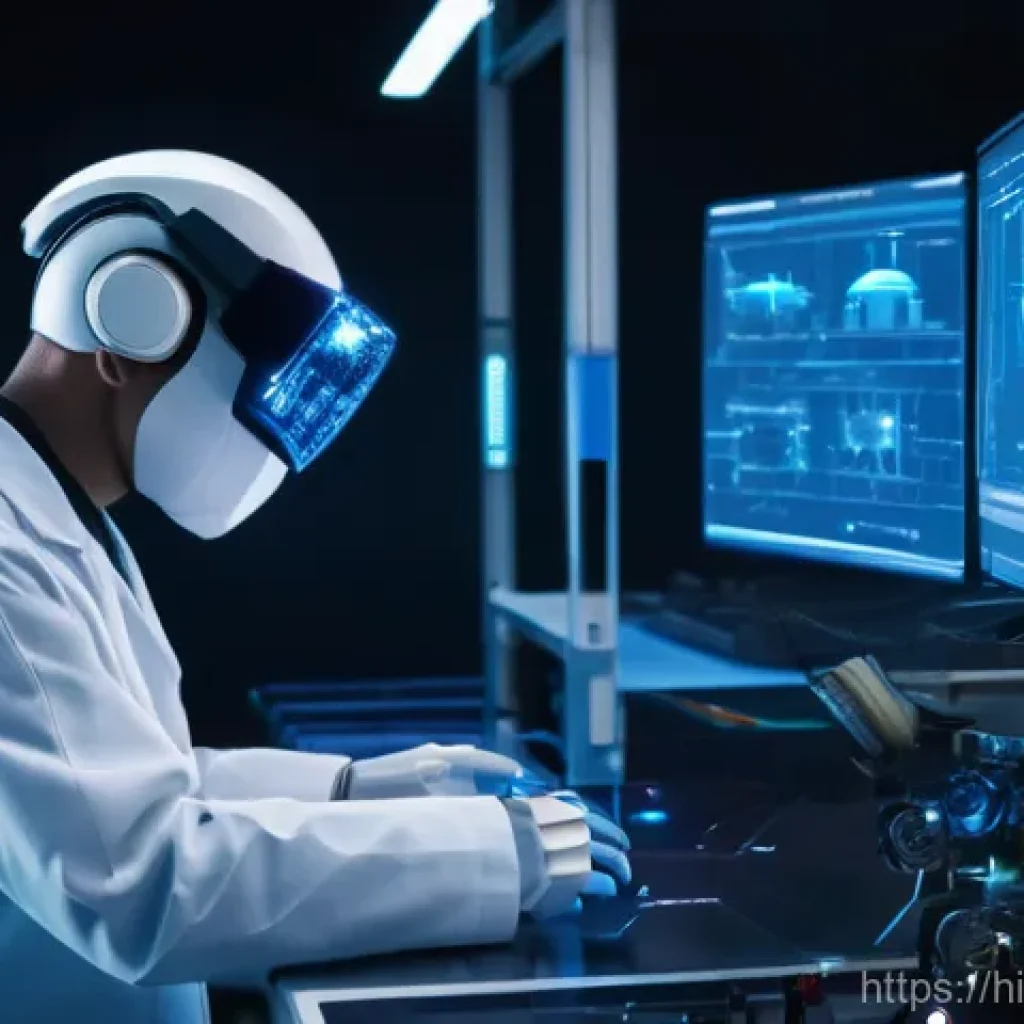 로봇기술사와 3D 프린팅 활용 사례 - **Prompt: Robot Technician in a Futuristic Lab**
    "A highly skilled and focused robot technician,...